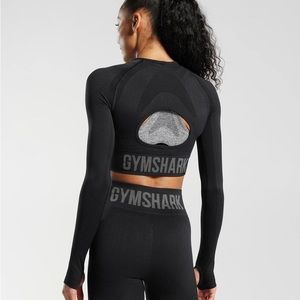 Gymshark Flex Long Sleeve Crop Black